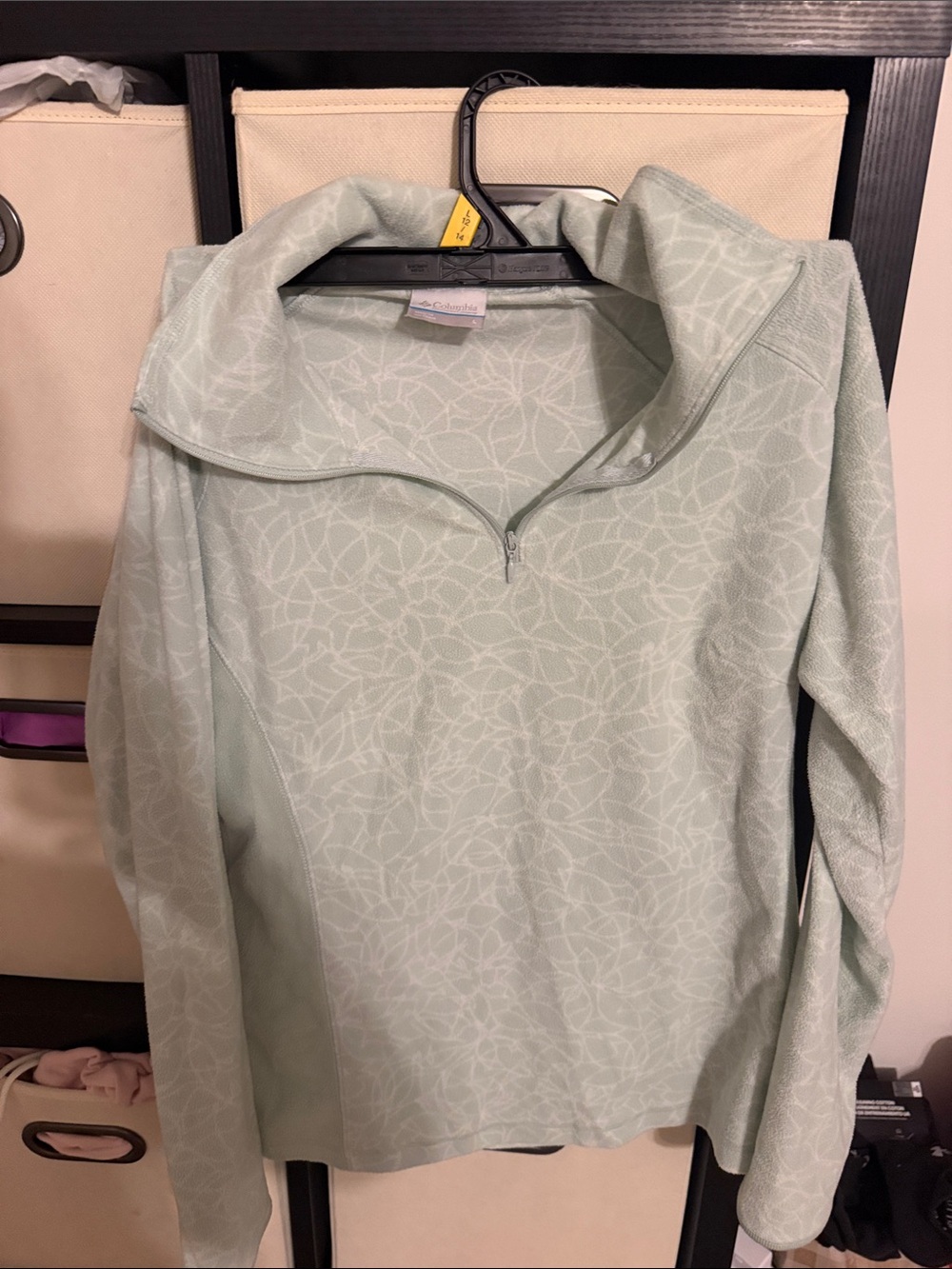 Columbia Light Green Half-Zip Women's Pullover